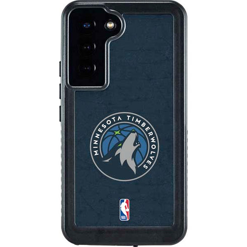 NBA Minnesota Timberwolves Distressed Galaxy S24 Plus Waterproof Case